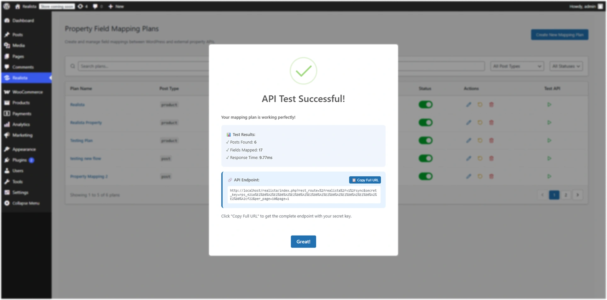 API Test Successful
