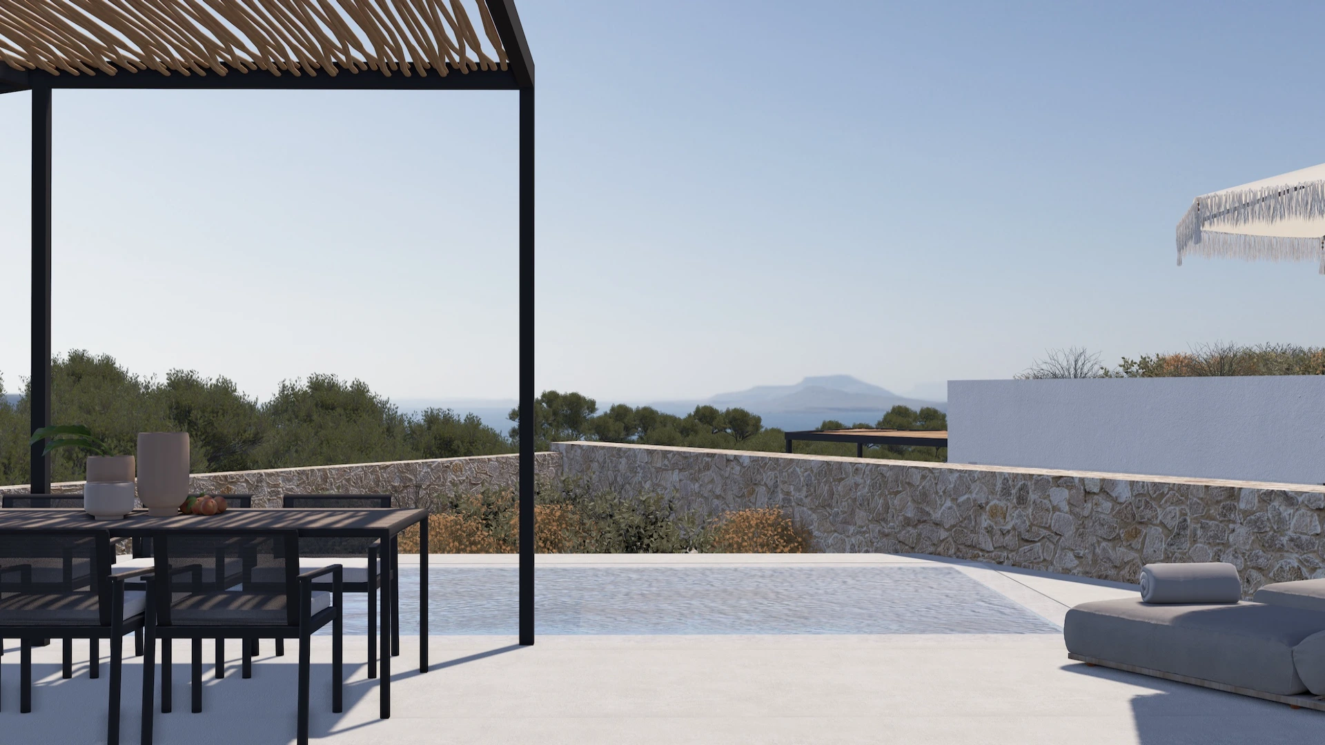 Rhodes Seaview Villa for sale. ID Rv-1552