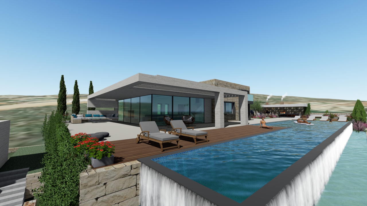 Akrotiri Luxury Seaview Villa for sale in Agios Onoufrios. ID 0v-922