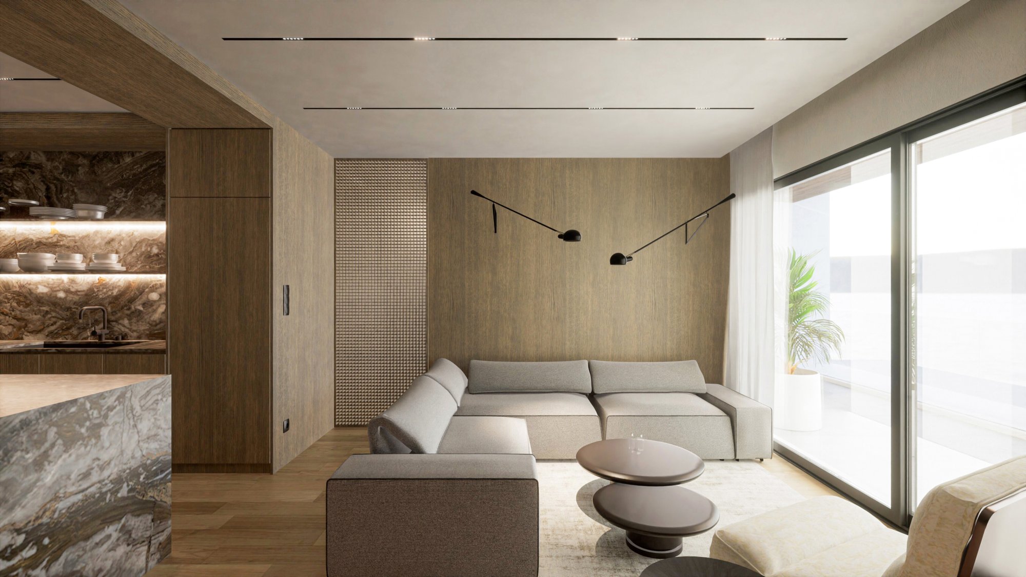 Seaview Two Bedroom Apartment for sale in Glyfada. ID A4-12127