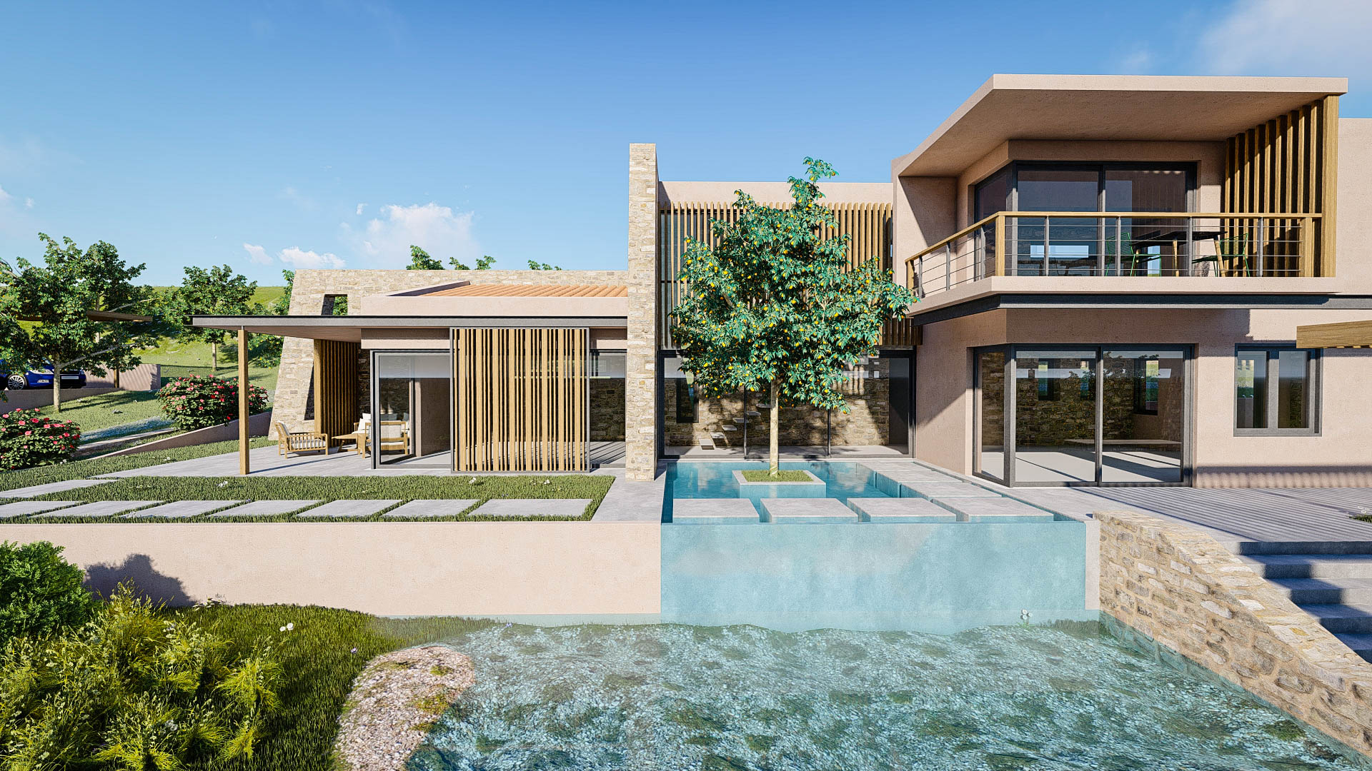 Villa for sale in Platanias Modi. ID 0v-850