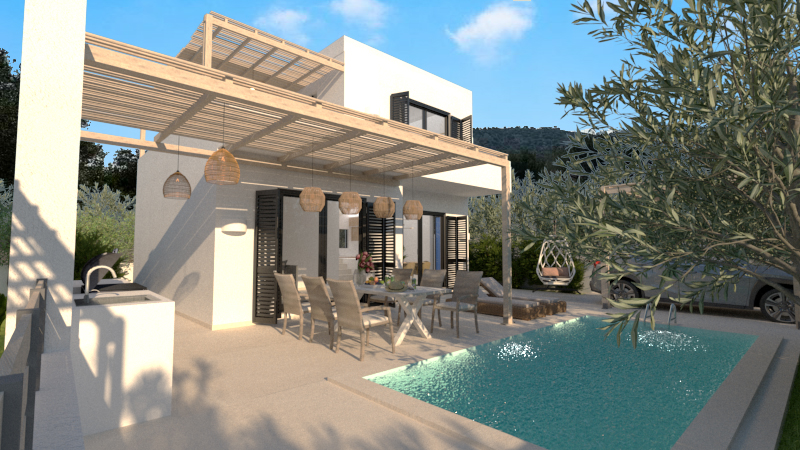 Two Bedroom Villa for sale in Rhodes. ID Rv-1357