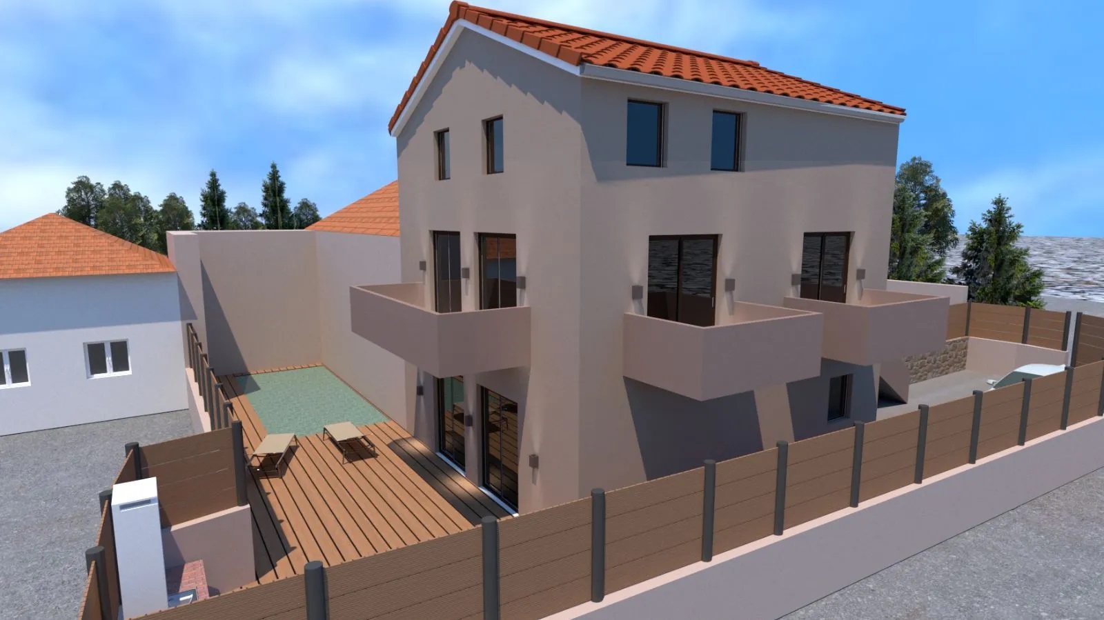 Seaview Land with a Building License for sale in Kokkino Chorio. ID 03-2429