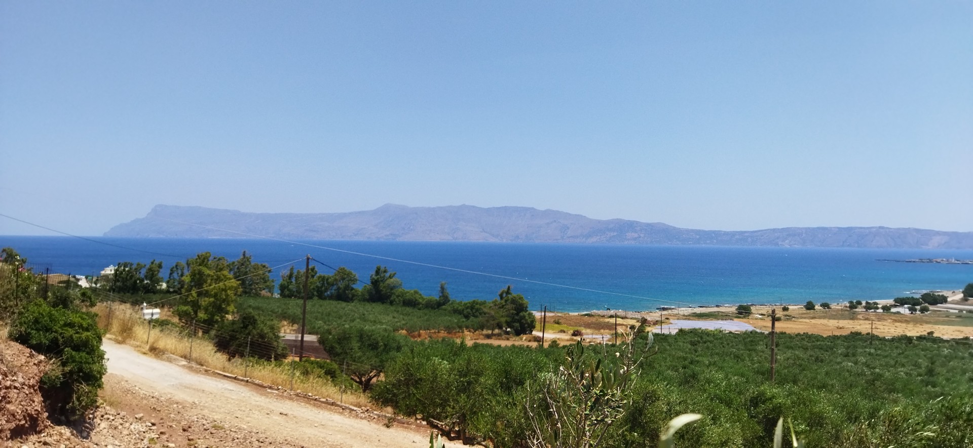 Panoramic Seaview Land for sale in Kaliviani. ID 03-2395