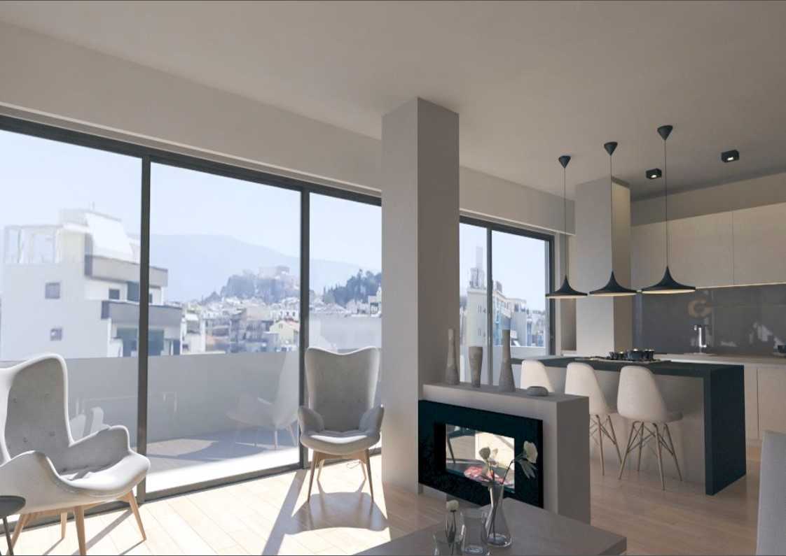 Acropolis View Luxury Athens Penthouse for sale in Gazi. ID A4-2075