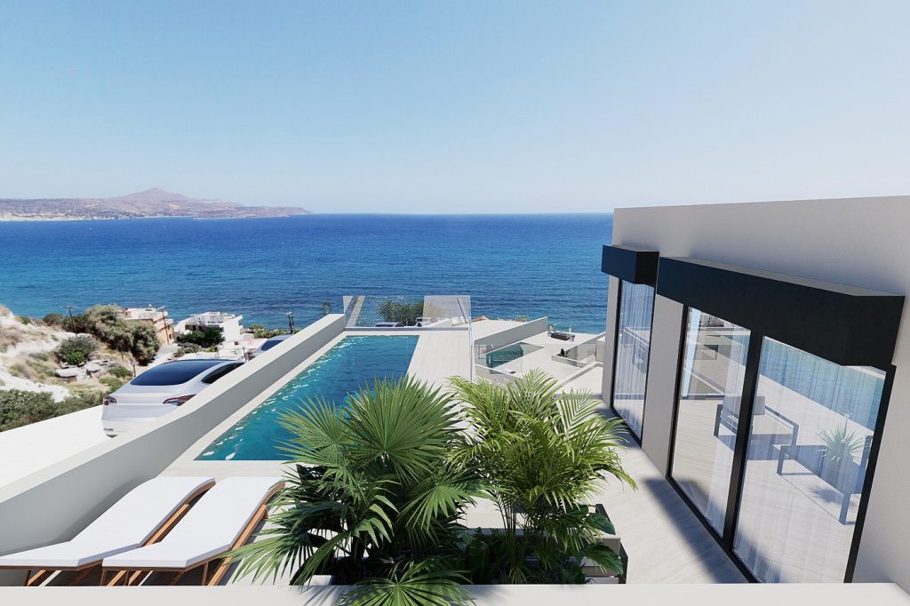 Seaview Maisonette for sale in Kalyves. ID 04-11812