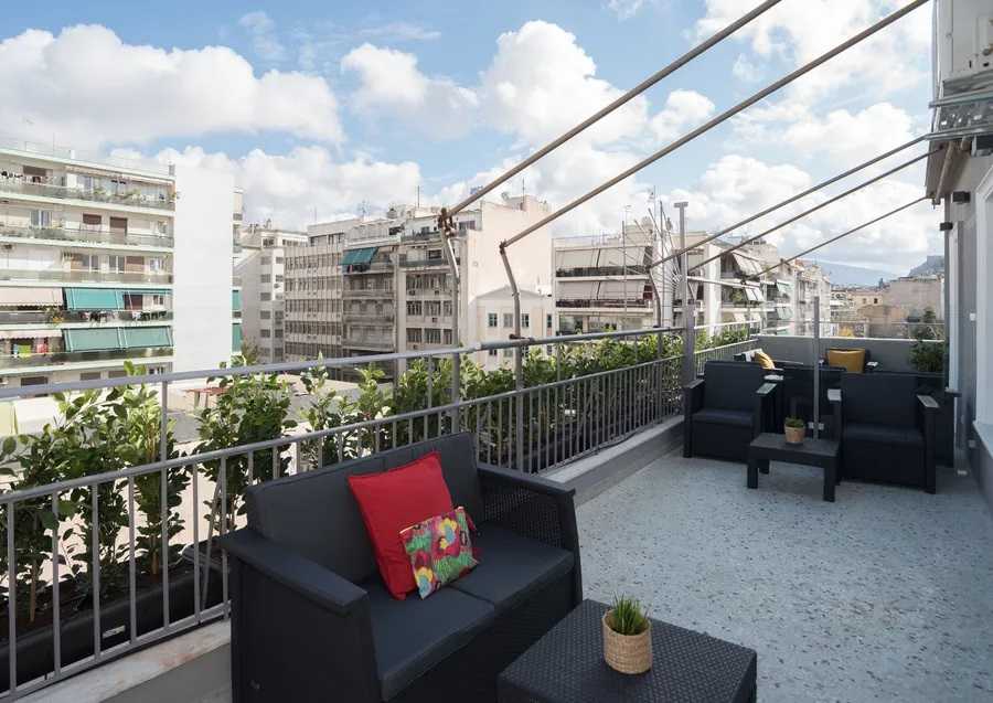 Acropolis View Top Floor Apartment for rent. ID A4-1635