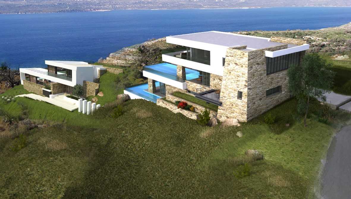 Contemporary Villa Project in Plaka Crete. ID 0v-385