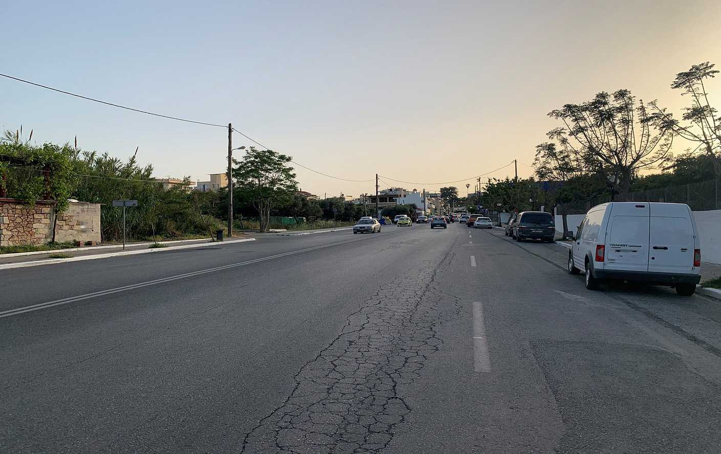 Commercial corner plot on the busiest street of Chania. ID 03-1771