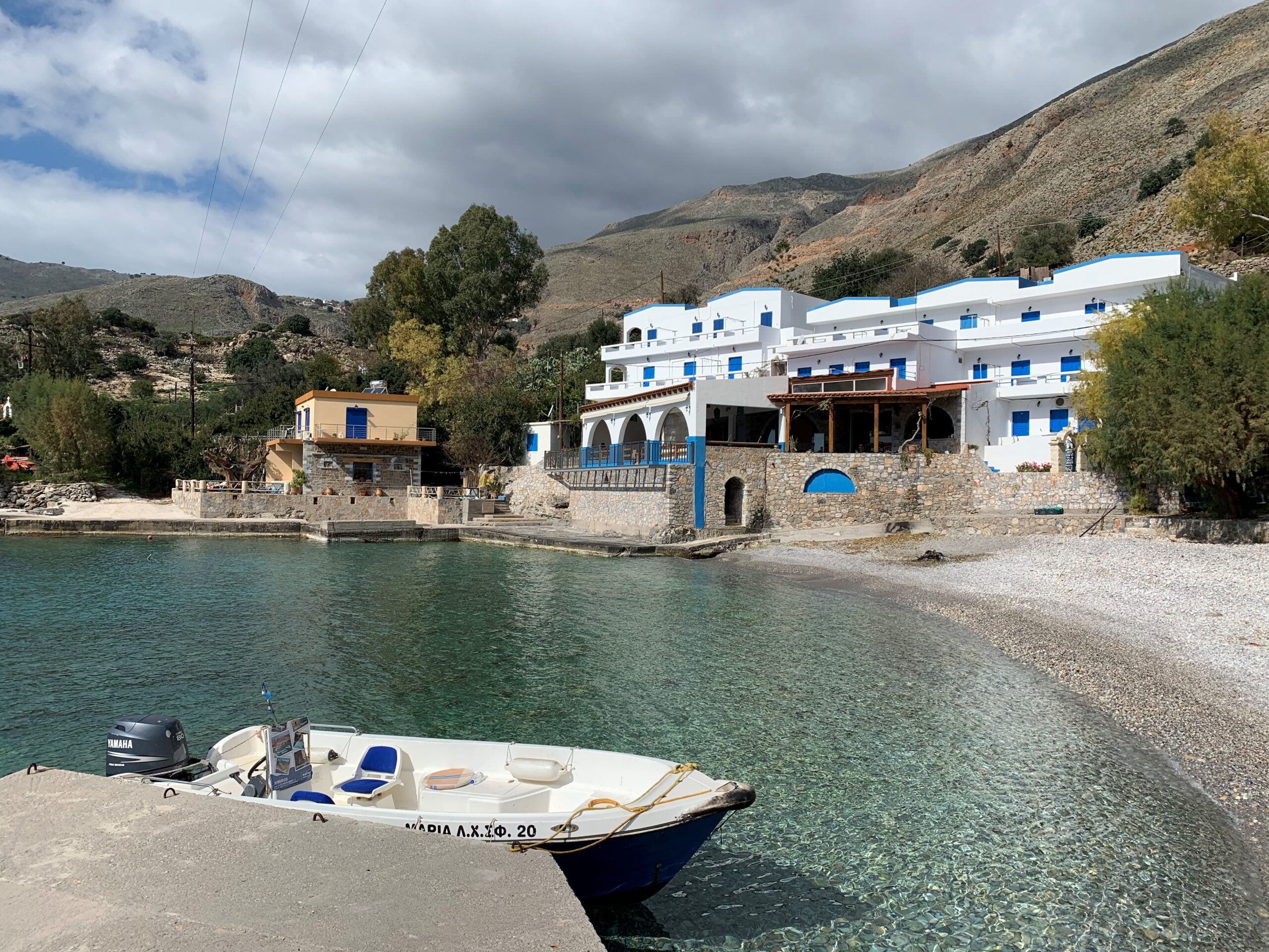 Unique beach front property for sale in Finikas, Sfakia. ID 04-1276