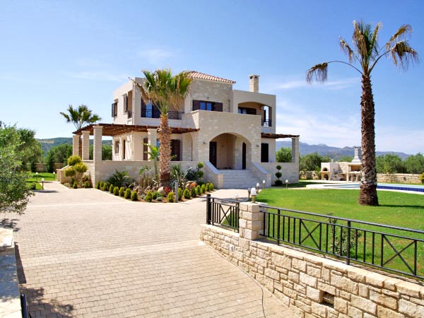 Luxury Greek Stone Villa for sale. ID 0v-109