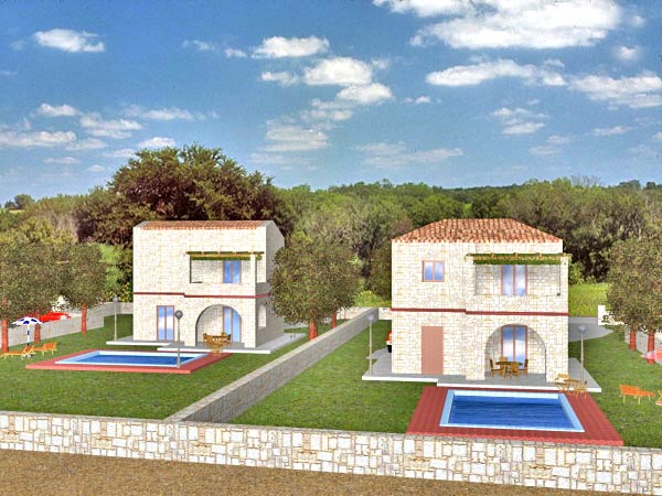 New development - 4 stone houses for sale in Akrotiri area. ID NP-264