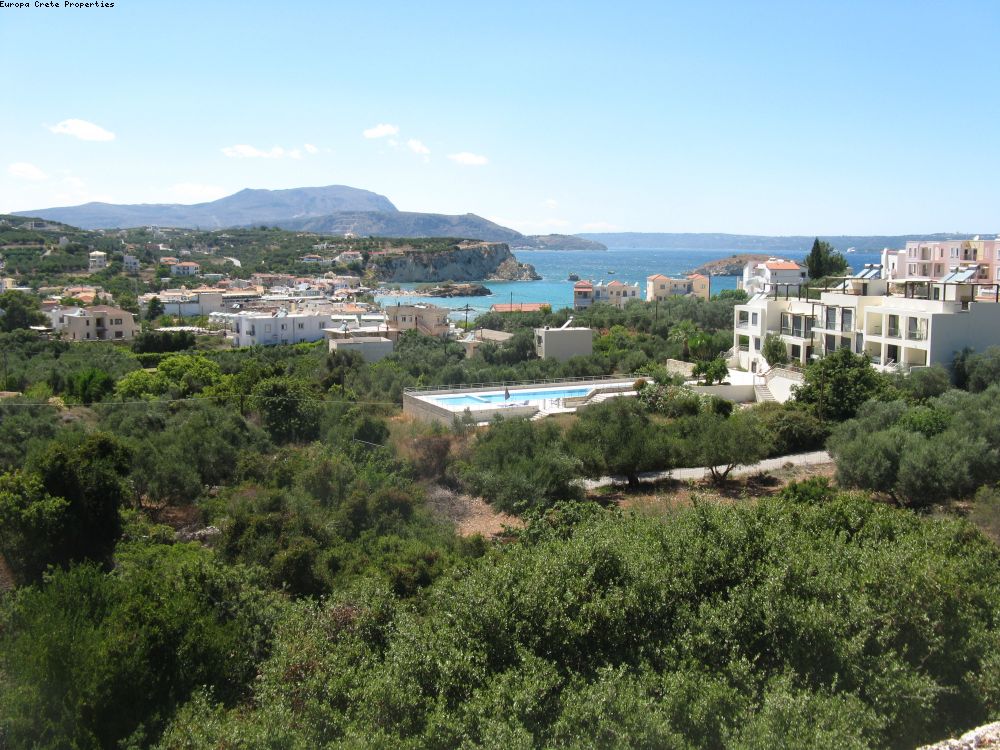 Beautiful plot in Almyrida with sea and White Mountain views