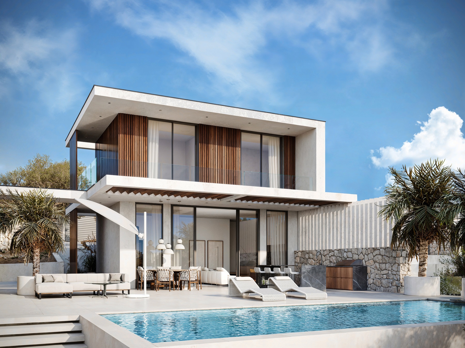 Luxury Seaview Villa for sale in Sternes. ID 0v-1489