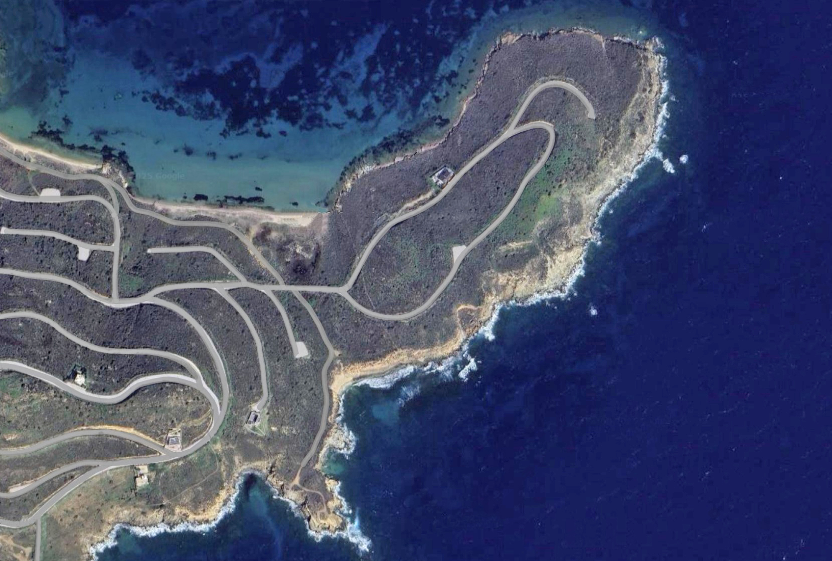 Seafront Plot for sale in Evia. ID Eu3-3197