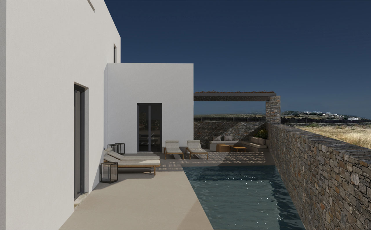 Two Bedroom Seaview House in Paros for sale. ID Pa4-12223