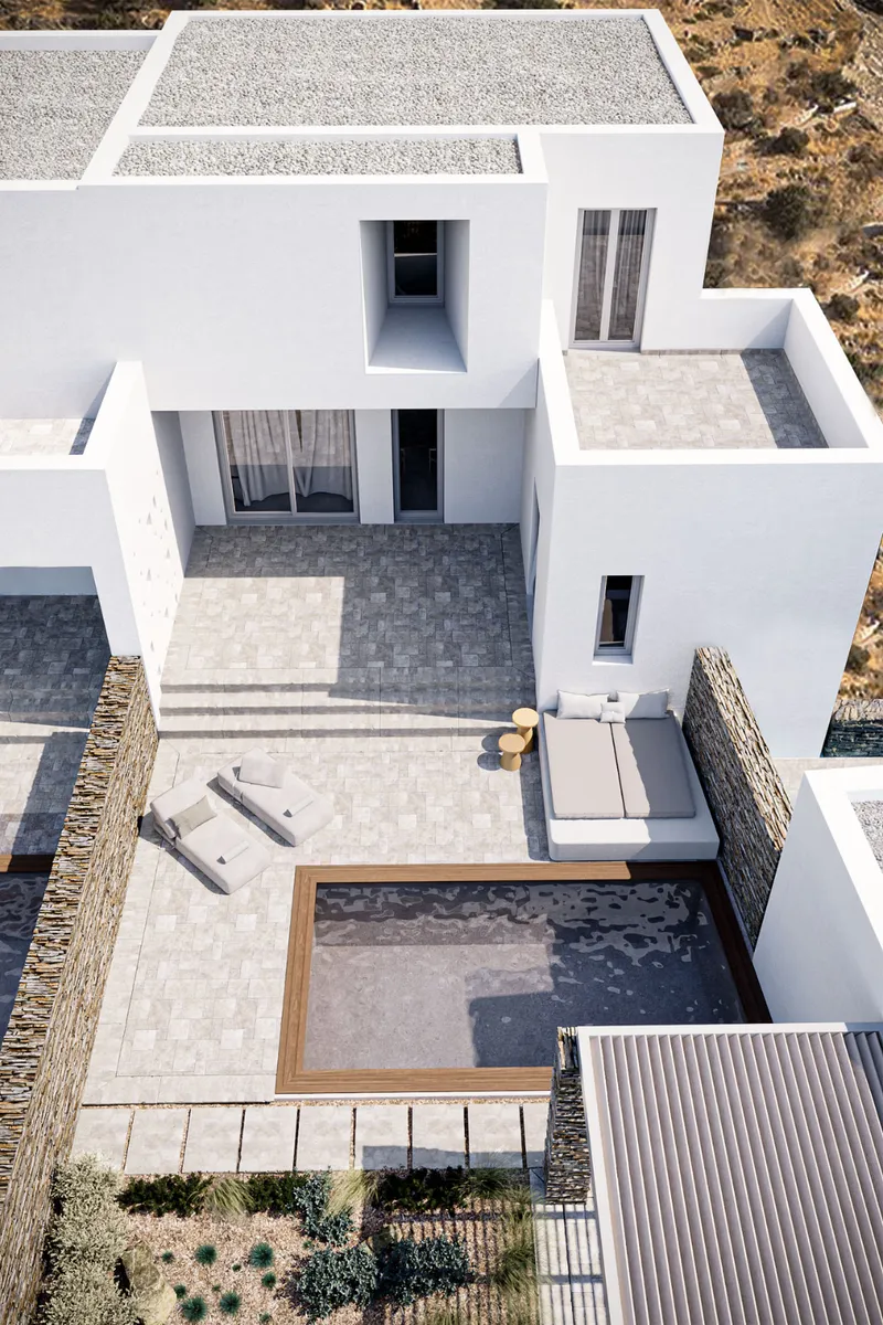 Seaview Three Bedroom House for sale in Paros. ID Pa4-12221