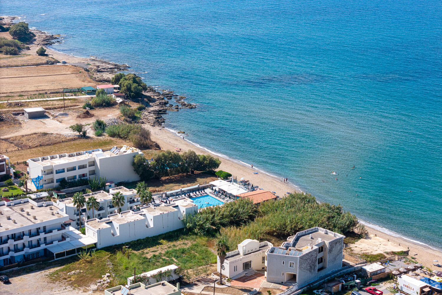 Beachfront Hotel for sale in Rethymno. ID 12-708