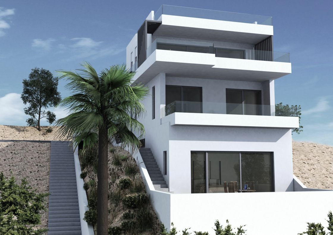 Seaview Villa in Koumpelis Chania for Sale. ID 0v-1101