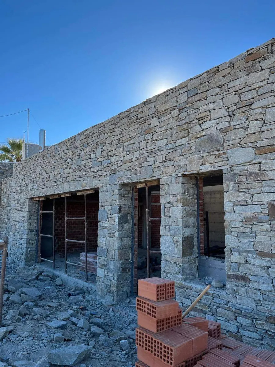 Unfinished Cave villa for sale in Paros. ID Pav-1032