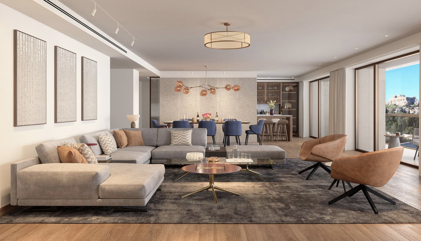 Mets Athens Luxury Apartment for Rent. ID A01-1180