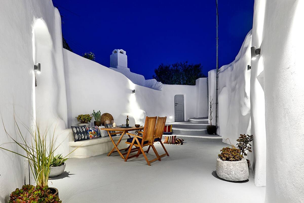 Two Unique Cave Houses with Garden Courtyard for sale in Santorini. ID S4-6336